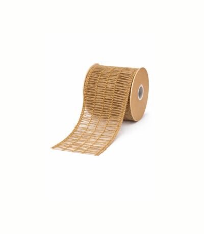 Tela com costura bege grande - Fitas Decorativas