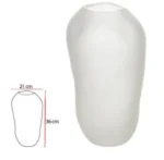Vaso Decorativo Vidro Transparente Fosco - foto 2