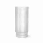 Vaso decorativo vidro transparente fosco pequeno