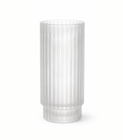 Vaso decorativo vidro transparente fosco pequeno