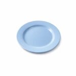 Sousplat em cerâmica azul pastel