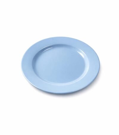 Sousplat em cerâmica azul pastel