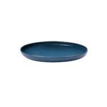 Prato Sobremesa Porcelana  Moderna Glossy Azul